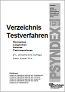 Deckblatt des Testverzeichnisses (Druckversion)